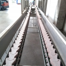 conveyor belt with driers